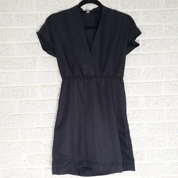 American Apparel Poplin Cross Front Dress - Picture 3 of 5